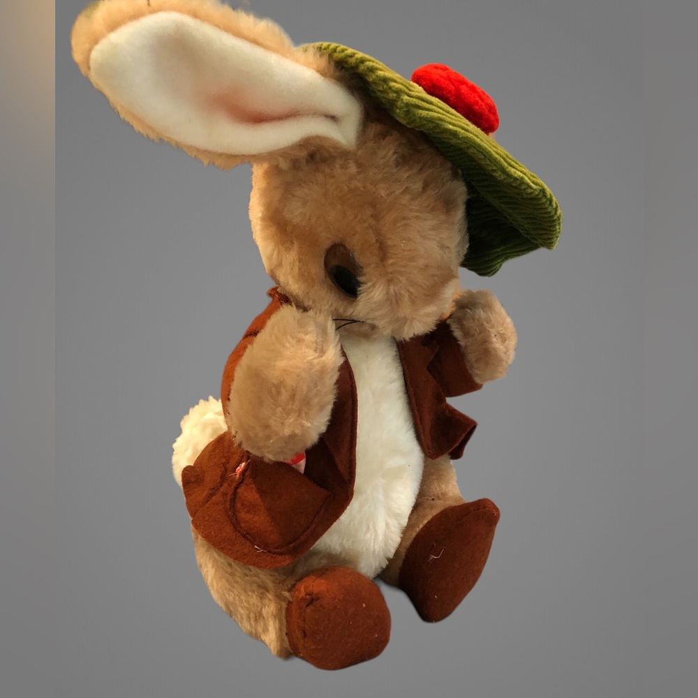 1970s Eden Toys BENJAMIN BUNNY Plush Stuffed Rabbit 14/15in Vintage